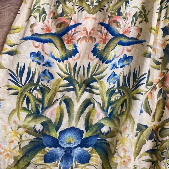 Floral Midi Dress in Yellow and Green - Picture 3 of 10